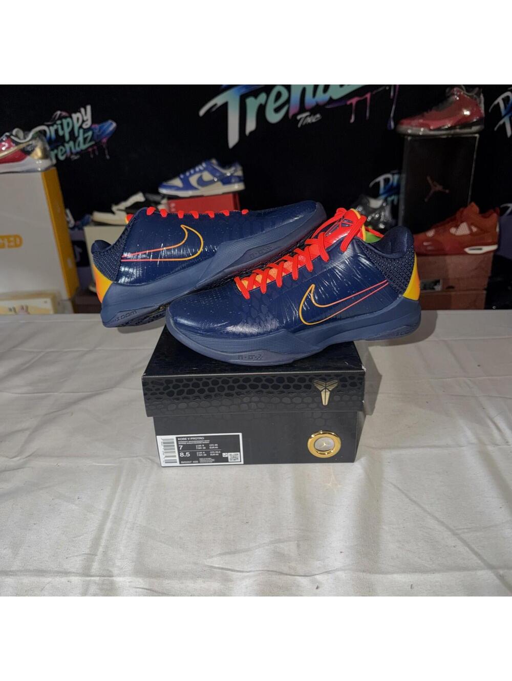Size 7M 8.5W Nike Caitlin Clark Zoom Kobe 5 Protro Indiana Fever IM3207-400